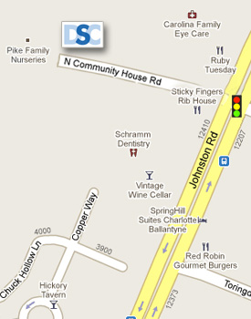 Ballantyne office of DSC - This is a new road and may not be in your mapping softwear.
